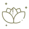 Icono de flor de loto natural
